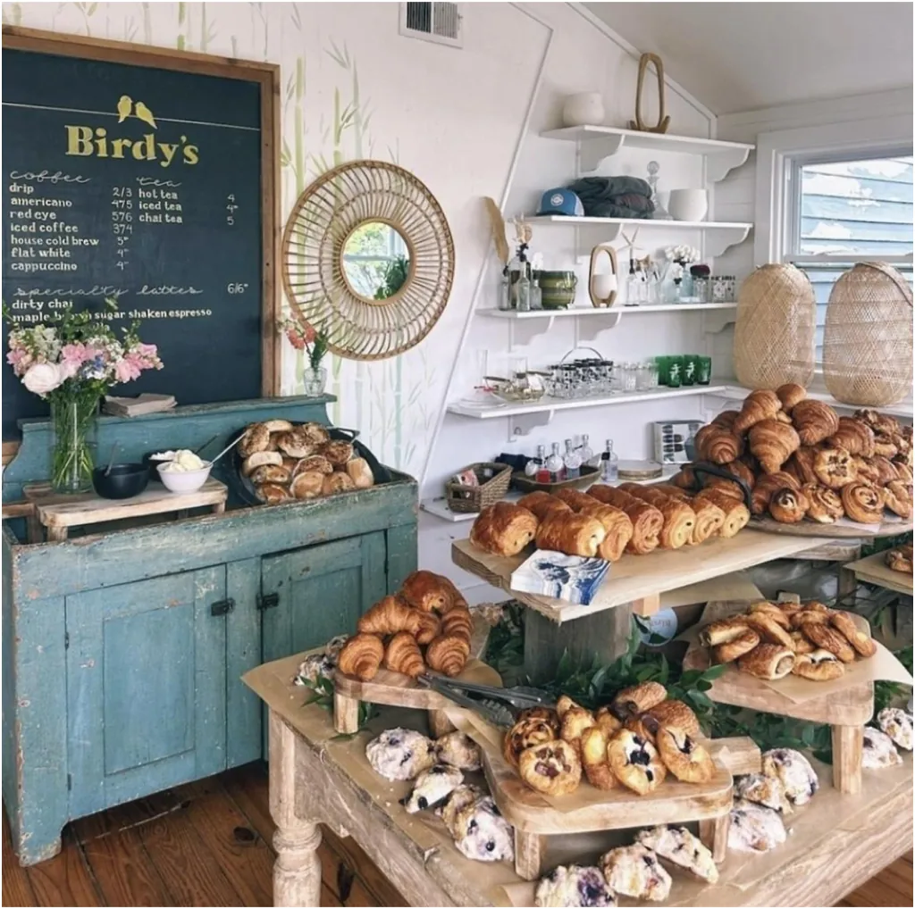 Pastries and bread at Birdy's