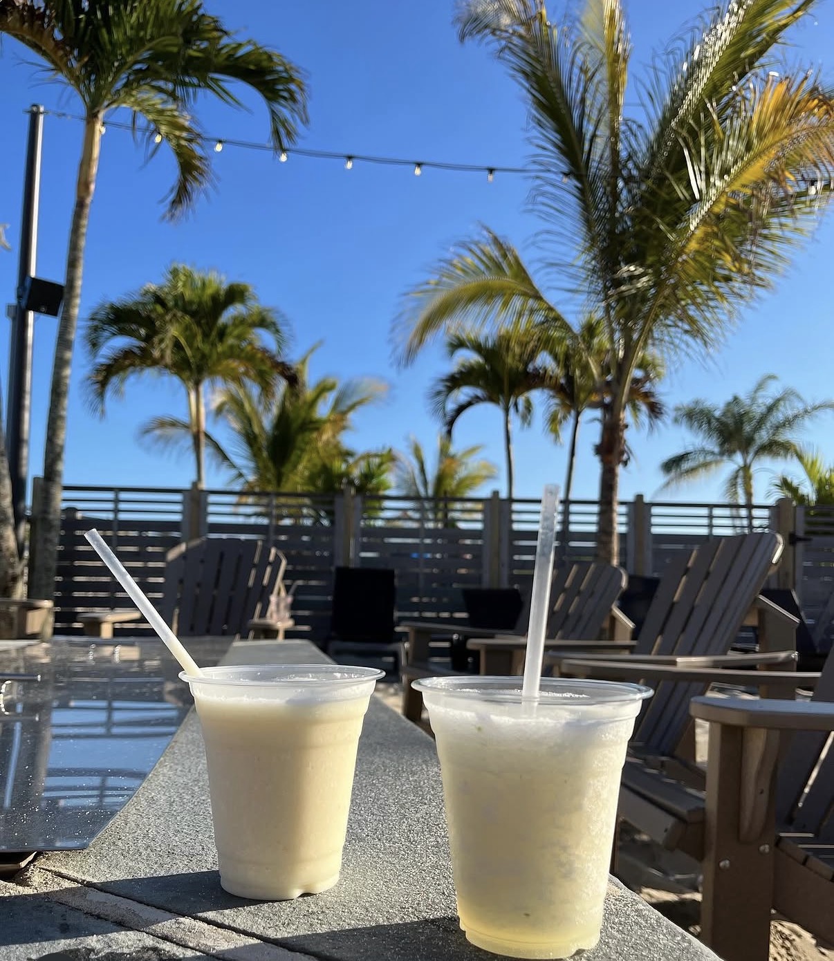 Happy hour drinks on Long Beach Island