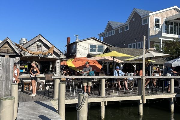 Dock seating at Polly's | Image by The Guarino Team